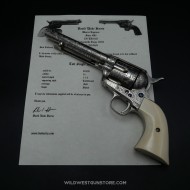 Colt Peacemaker gravé Harris et certificat canon miroir