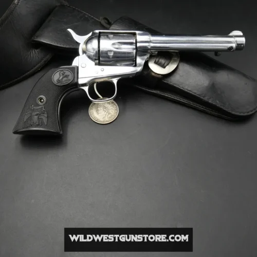 revolver colt peacemaker calibre 45 finition nickelée
