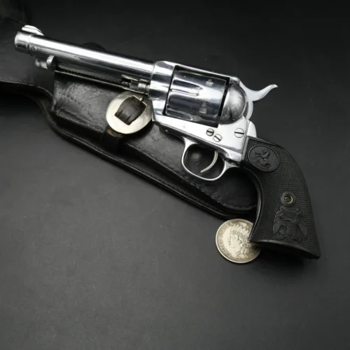 Revolver Colt Peacemaker Calibre 45 Finition Nickelée