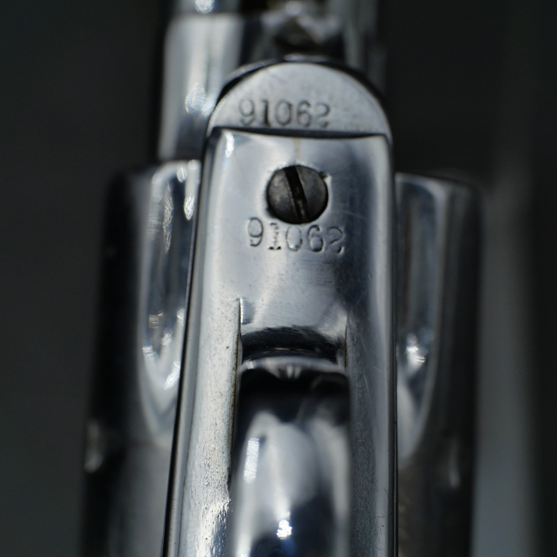 Colt Peacemaker Revolver, .45 Caliber, Nickel-Plated Finish - Image 4