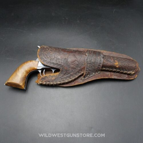 Antique Western Leather Holster for Collectible Firearms