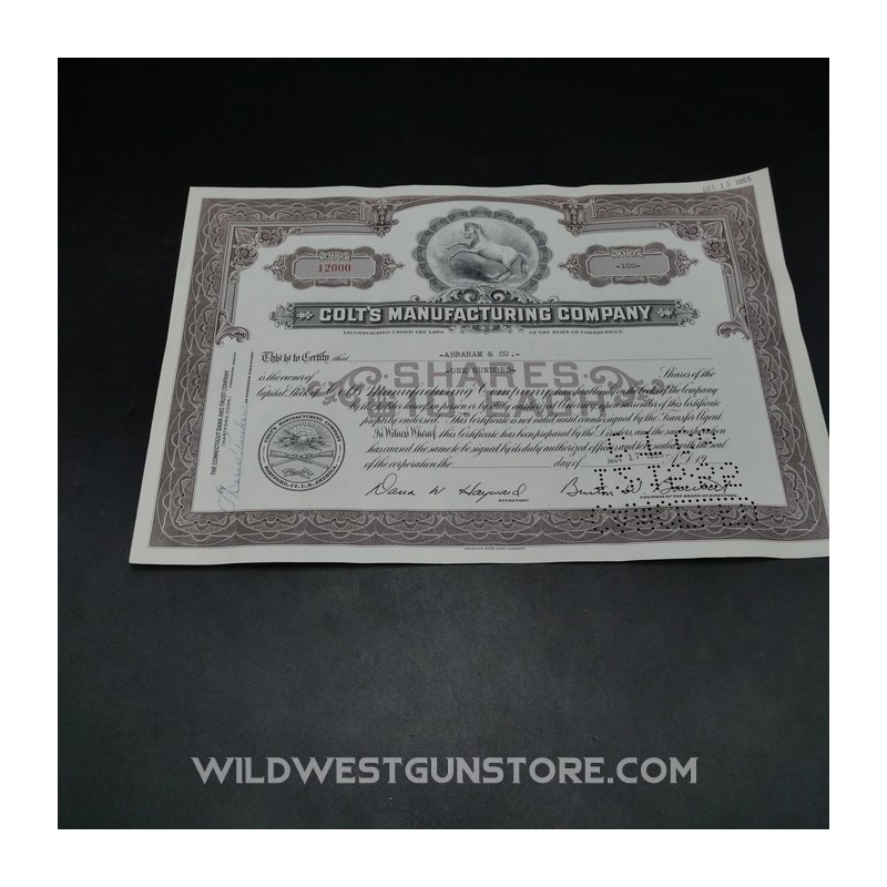 Authentic Colt Company Share