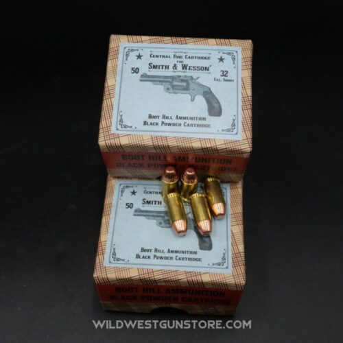 Box of 25 .32 Short Smith & Wesson Black Powder Cartridges