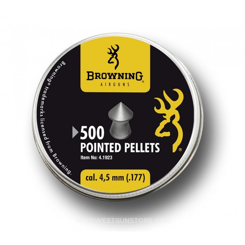 Box of 500 Browning 4.5mm Pointed Pellets