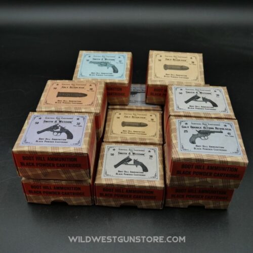 Collection of 5 Western-Style Boxes for Black Powder Cartridges - Shipping Included