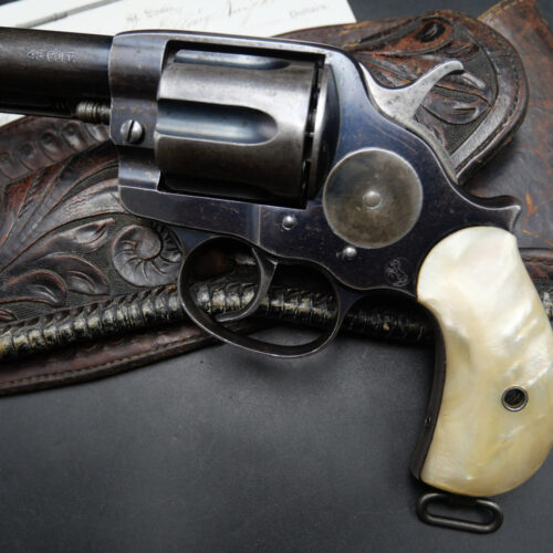 Colt DA Model 1878 .45 Caliber Mother-of-Pearl Grips Mirror-Bright Barrel