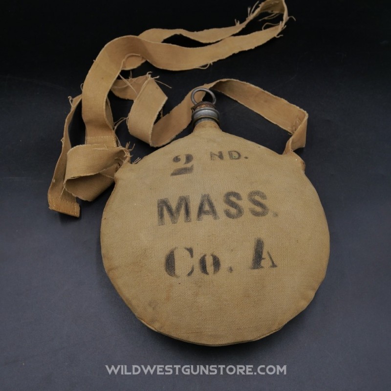 Complete US Army Model 1874 Canteen, 2nd Massachusetts