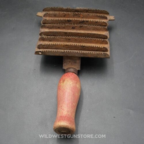 Horse Brush with Red Wooden Handle