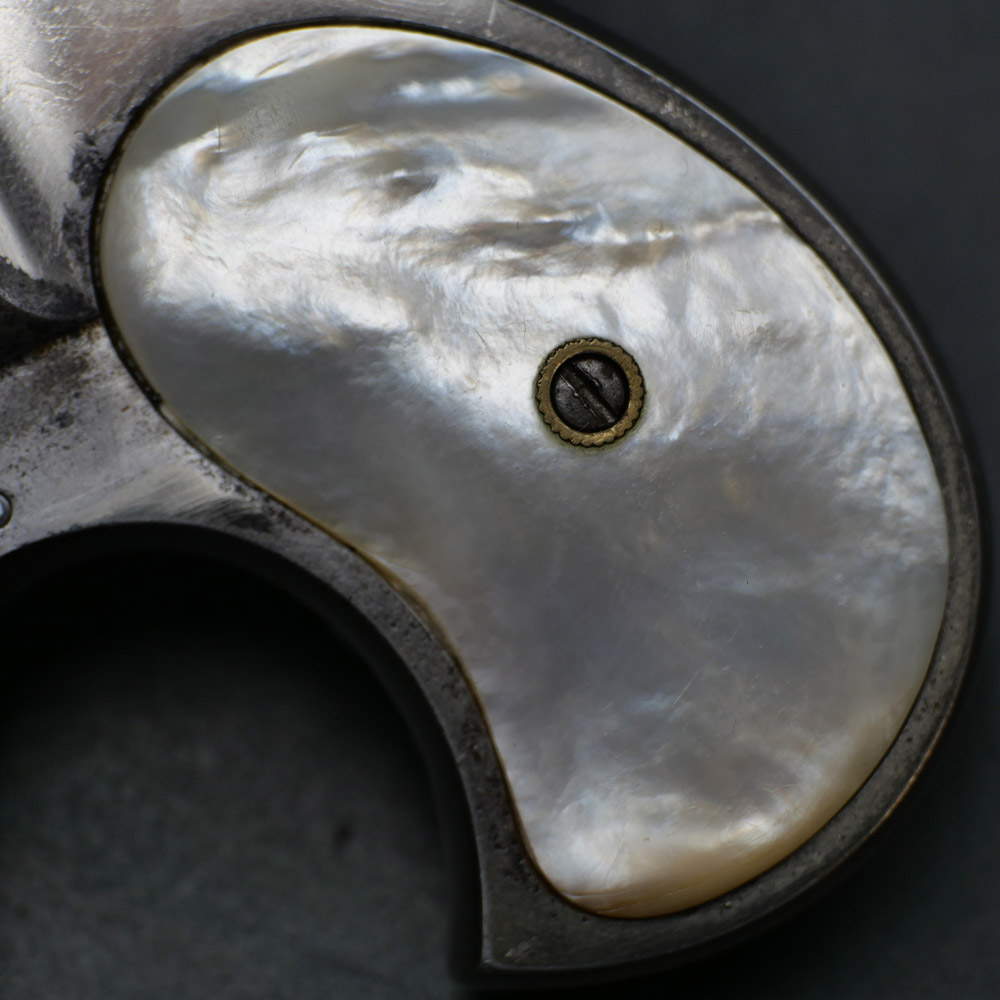 Remington 95 Over-Under Collector's Pistol with Mirror-Bone Barrel, .41 Caliber, and Holster