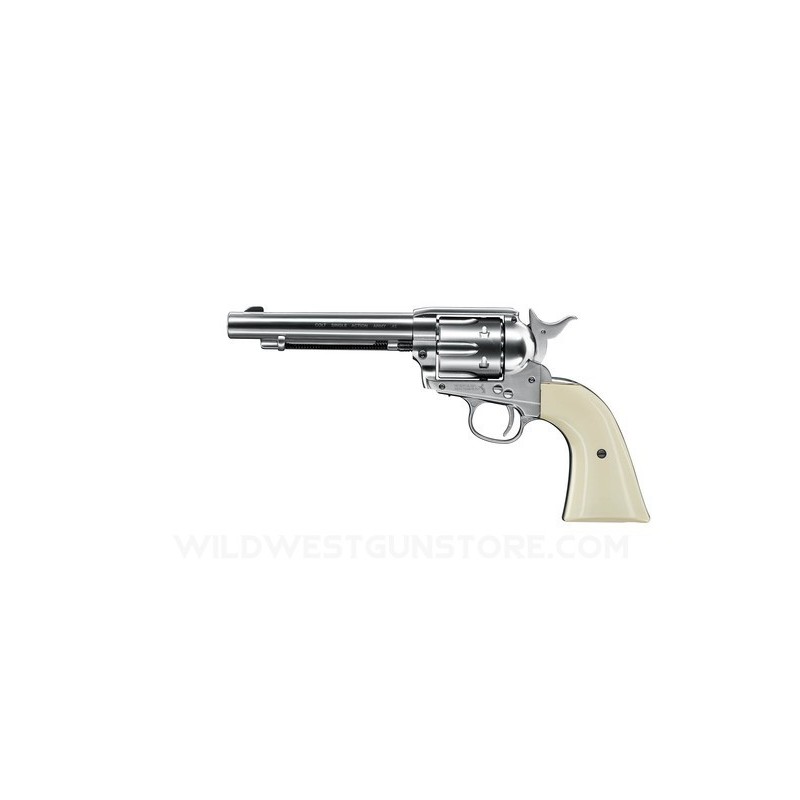 Umarex Nickel-Plated Colt SAA 4.5mm Diabolo Revolver Replica