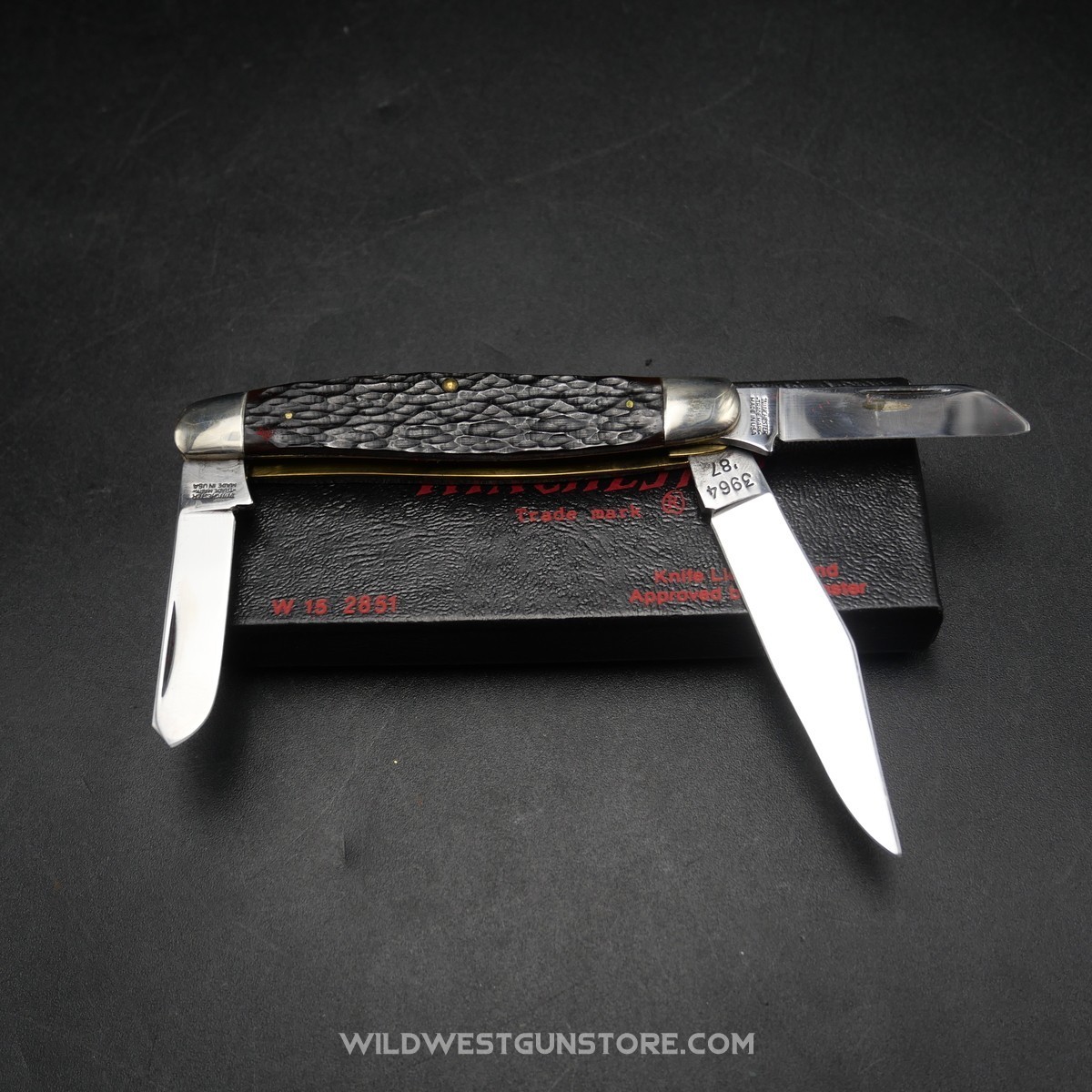 Vintage Winchester Knife Made in USA, Three Blades, 7 cm