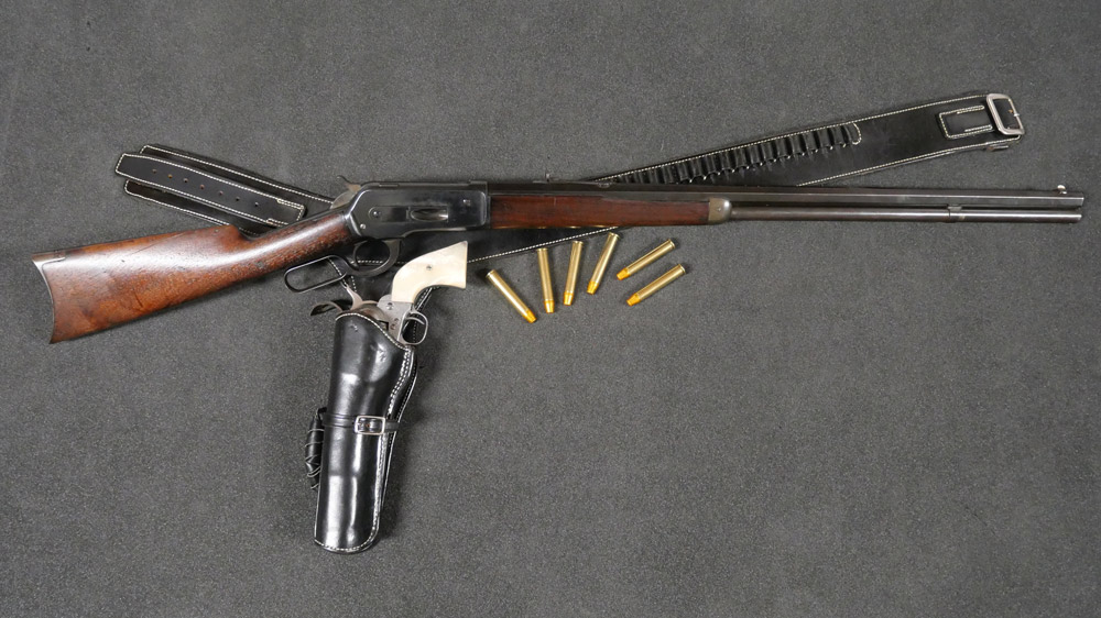Classique Winchester 1886 Rifle Beau Canon Calibre 45-90 Collection Et Tir