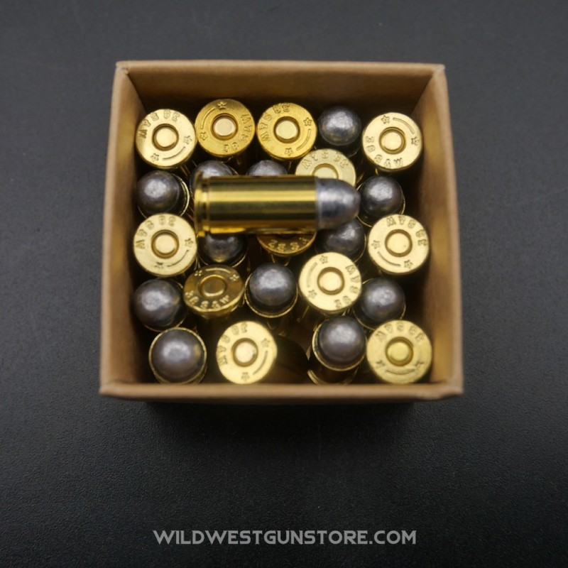 Boite 25 Cartouches Calibre .38 Smith & Wesson Poudre Noire