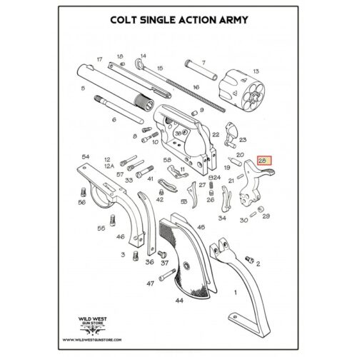 Chien Neuf Pour Colt Single Action Army Type Fanning