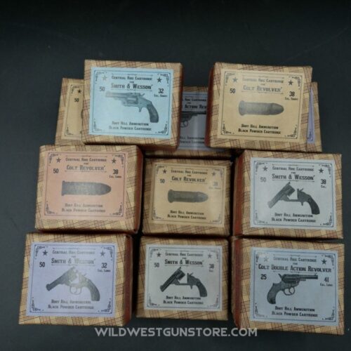 Collection De 5 Boites Western Pour Cartouches Poudre Noire Port Inclus