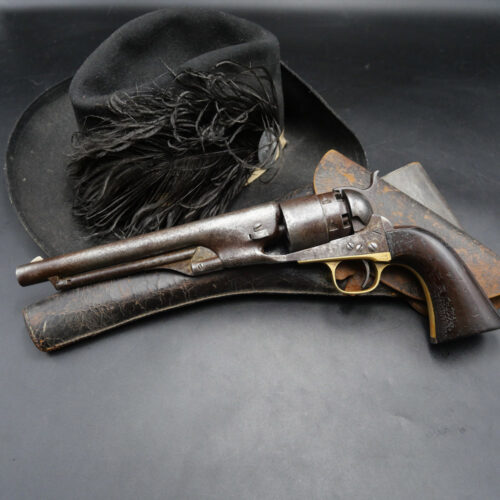 Colt Army 1860 Fabrication Précoce 1861 Et Canon Miroir