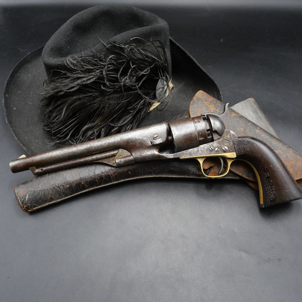 Colt Army 1860 Fabrication Précoce 1861 Et Canon Miroir