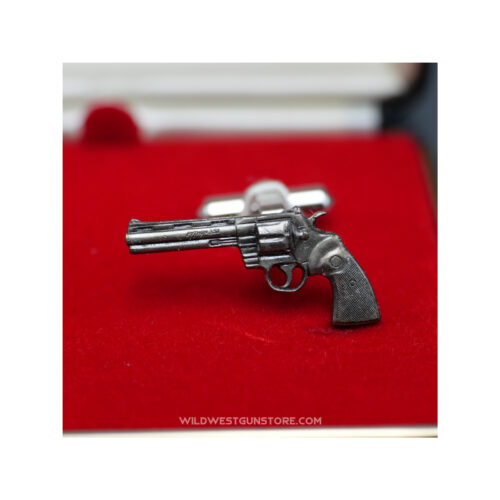 Colt Revolver Python Cufflinks, Silver