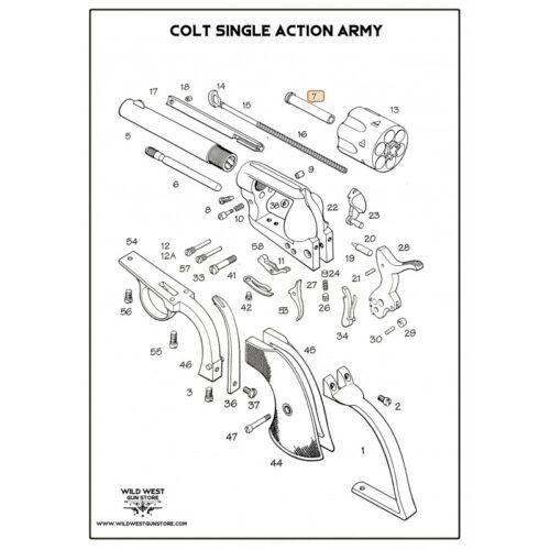 Colt SAA Fourreau Pour Barillet Bushing
