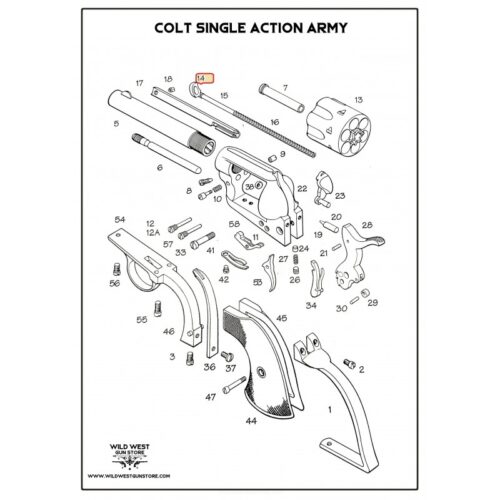 Colt Tête De Tige Éjecteur, Ejector Rod Head