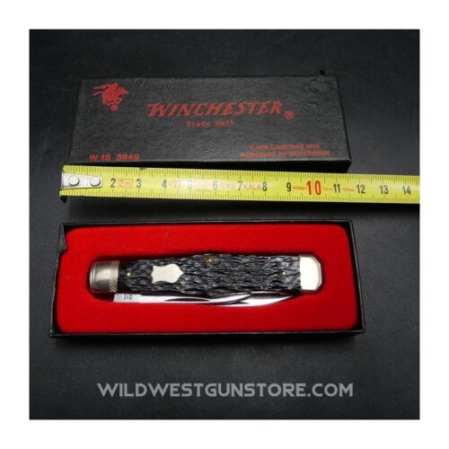 Elégant Couteau Ancien Winchester USA Bi Lame 7 Cm