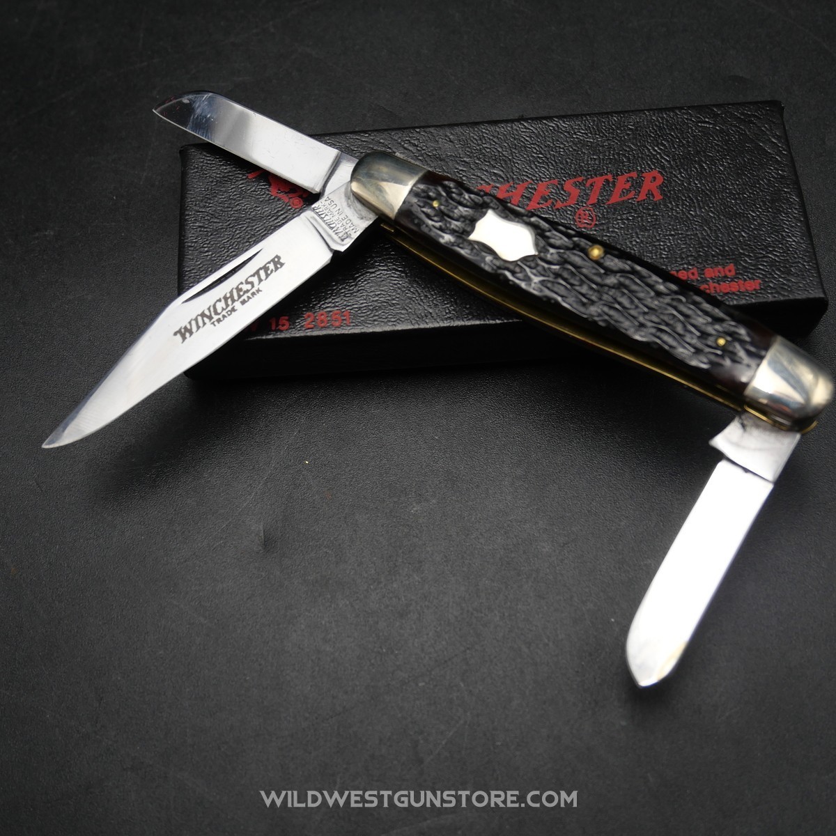 Couteau Ancien Winchester Made In USA Tri Lames 7 Cm