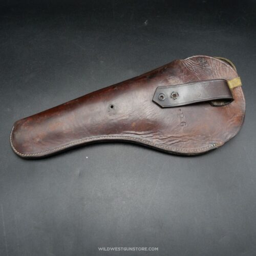 Holster Cuir Repoussé Made In USA Motif Floral Revolver Canon Long