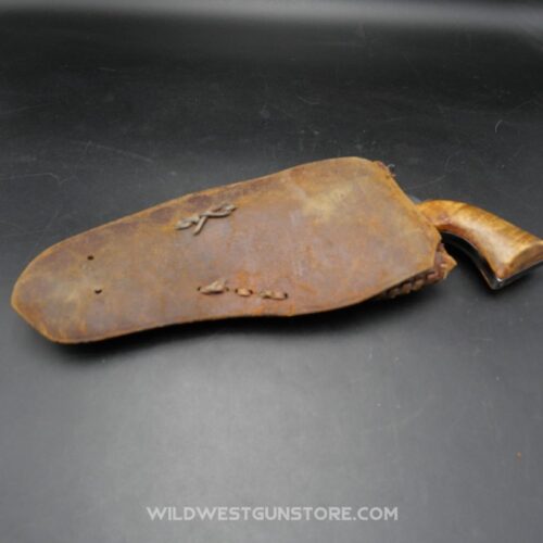 Hoster Ancien Western Cuir Gravé Pour Arme De Collection