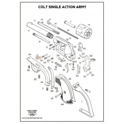 Lot 3 Vis Corps Pour Colt De Collection SAA, Bronzées