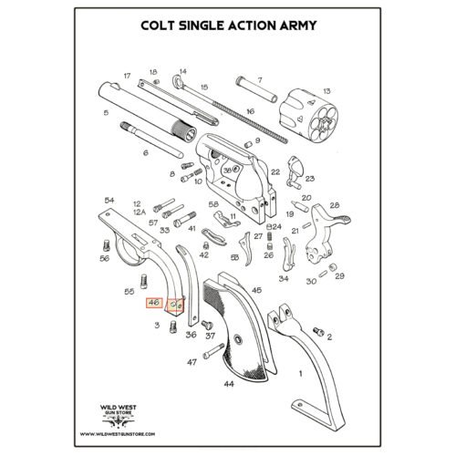 Pièce De Rechange Pour Colt SAA: Axe Pour Plaquettes
