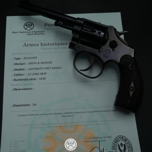 Rare revolver Smith Wesson Ladysmith Précoce 1st Model Calibre 22