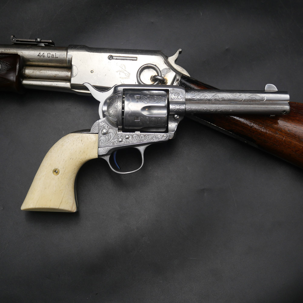 Excellent Colt Peacemaker Smokeless Revolver, .45 Caliber, Antique Engraving