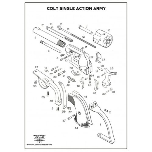 Tube Éjecteur Pour Colt Single Action Army SAA Ejector Tube