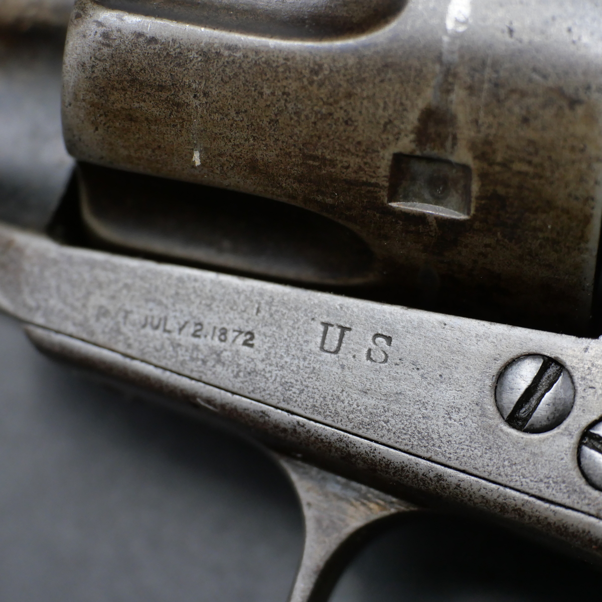 Revolver de collection Colt de dotation US Army fabrication 1874 très beau canon