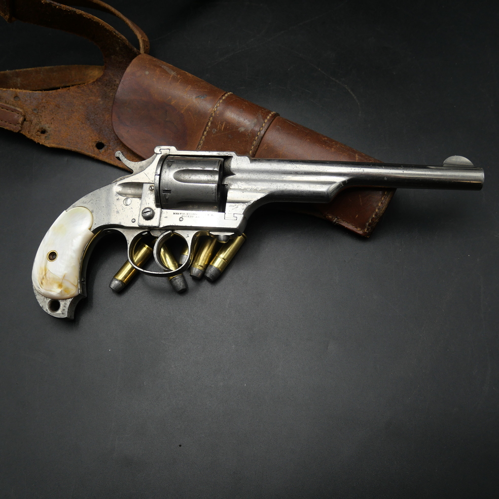 1492 Merwin, Hulbert & Co. Pocket Army Double Action .44-40 – Original Nickel Finish