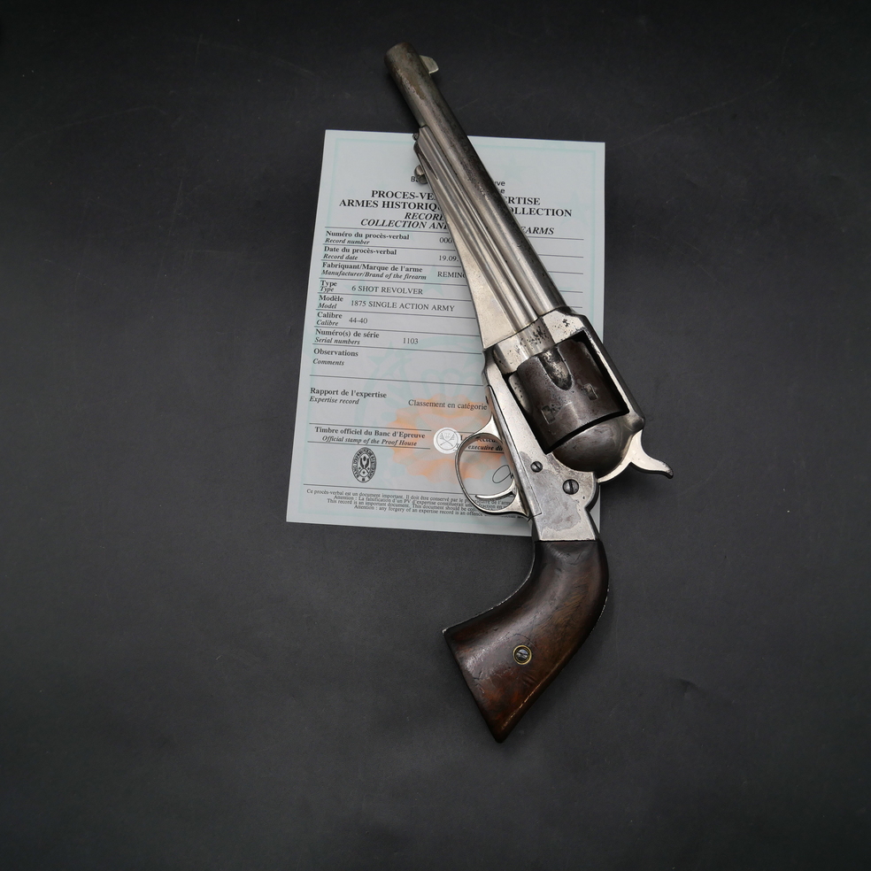 Old West Remington Model 1875 .44-40 – Original Nickel Finish
