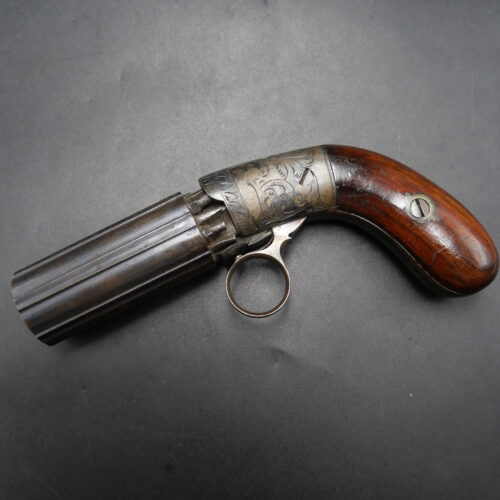 2260A Bolen & Syms Medium Frame Pepperbox 31 Caliber Collectible Black Powder Pistol