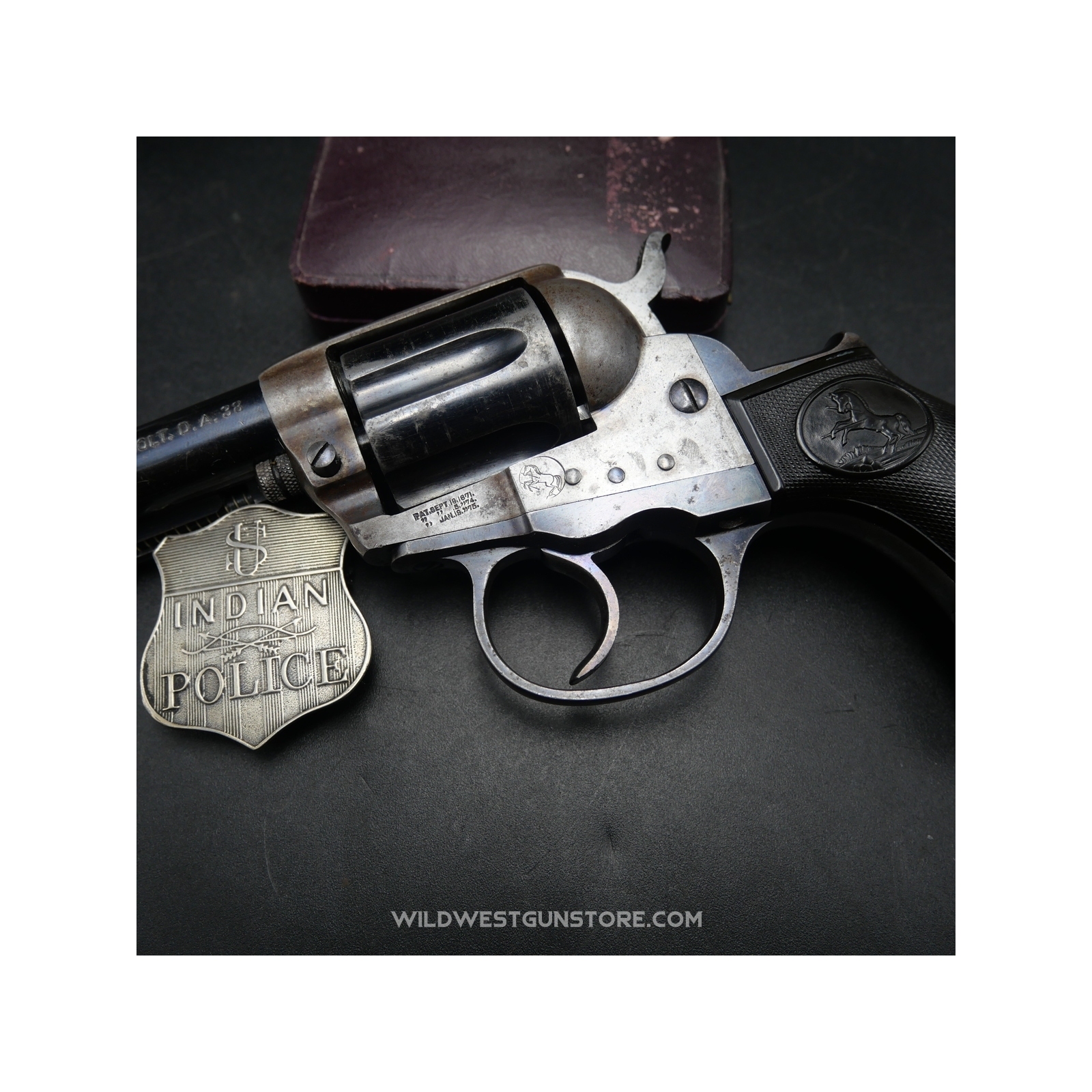 Classique Revolver DA Colt Lightning Cal.38 Canon Miroir