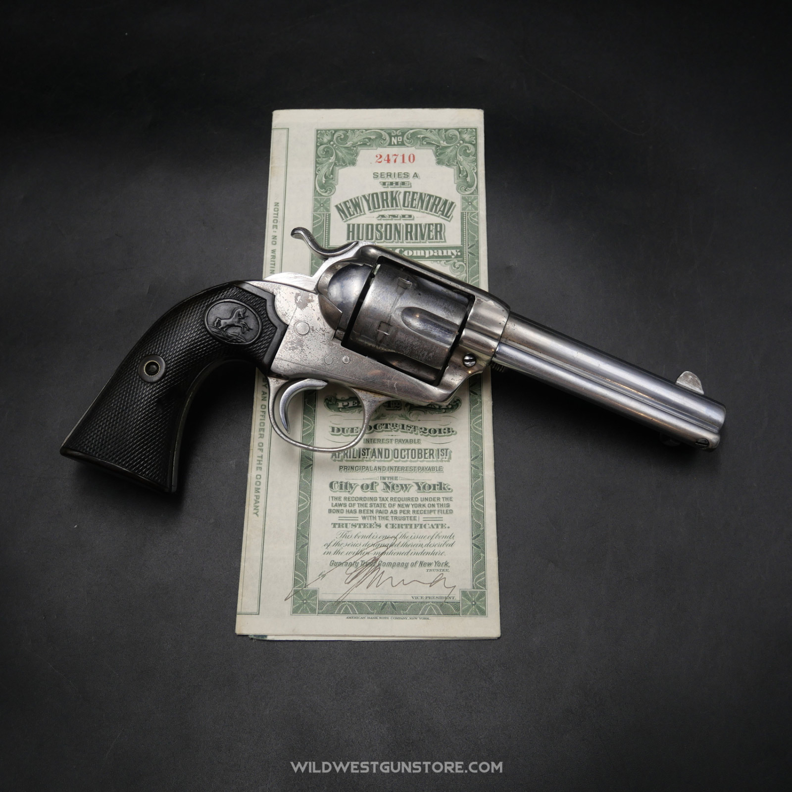 Colt Bisley Calibre 45 Single Action Army - Revolver De Collection Fabrication De 1899