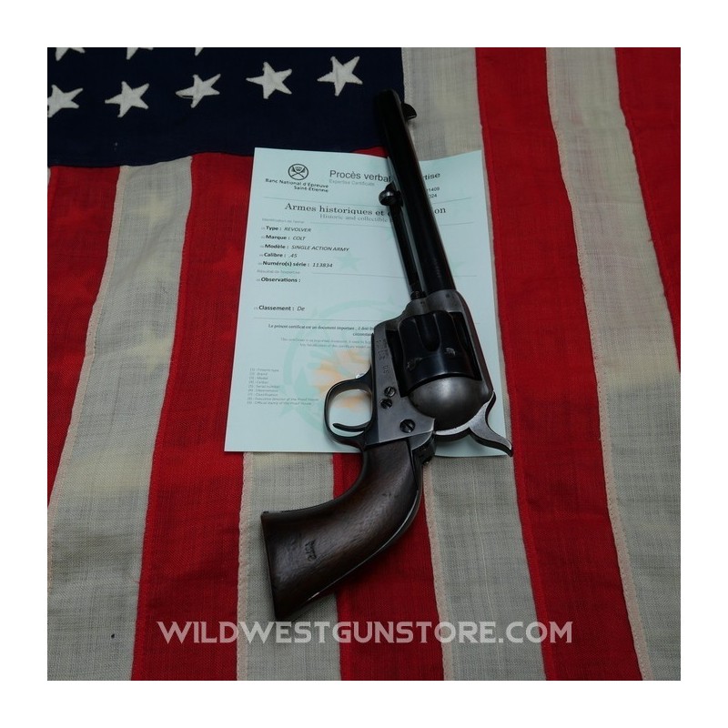 Excellent US Army Issue Colt SAA, .45 Caliber, Mirror-Bore Barrel