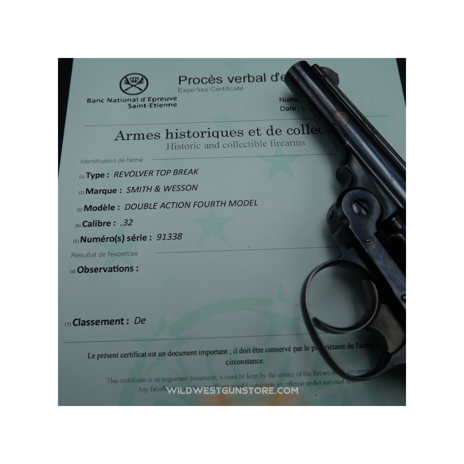 Excellent Smith & Wesson DA 4th Model .32 Caliber – Near Mint Condition