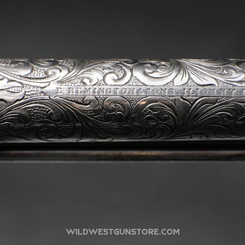 Exceptionnel Remington 1875 Gravé Calibre 45 Canon 5''1/2