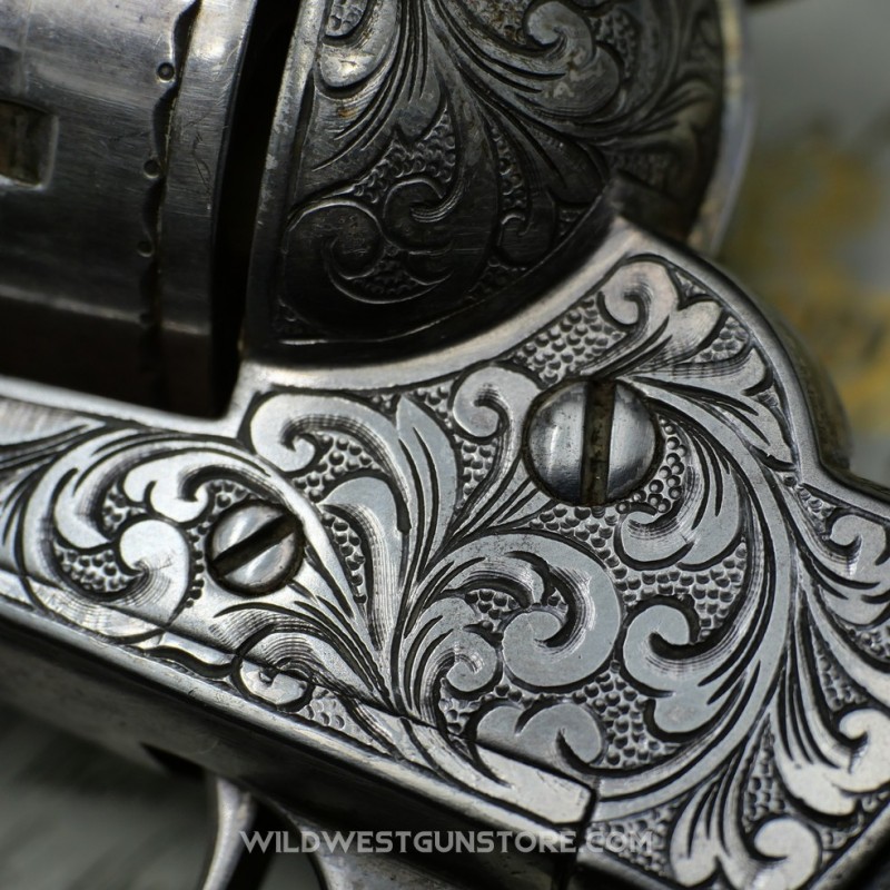 Exceptionnel Remington 1875 Gravé Calibre 45 Canon 5''1/2