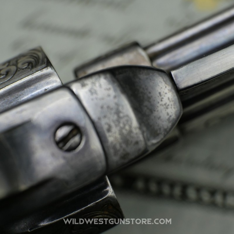 Exceptionnel Remington 1875 Gravé Calibre 45 Canon 5''1/2