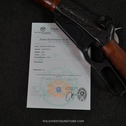 Exceptionnelle Winchester 1895 Gravée Fabrication 1898 Cal 30-40