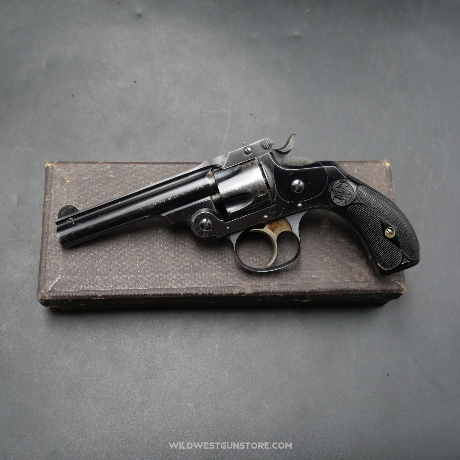 Mint Revolver Smith Wesson Cal. 32 Double Action 4th Mod. Et Sa Rare Boite D'origine
