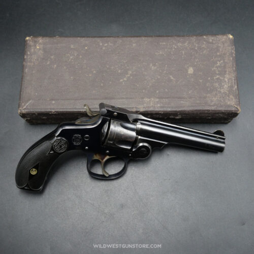 Mint Revolver Smith Wesson Cal. 32 Double Action 4th Mod. Et Sa Rare Boite D'origine