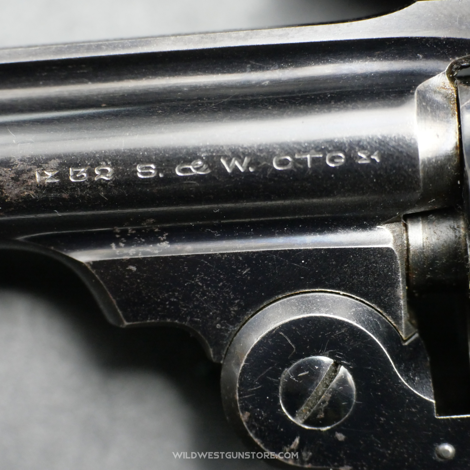 Mint Revolver Smith Wesson Cal. 32 Double Action 4th Mod. Et Sa Rare Boite D'origine