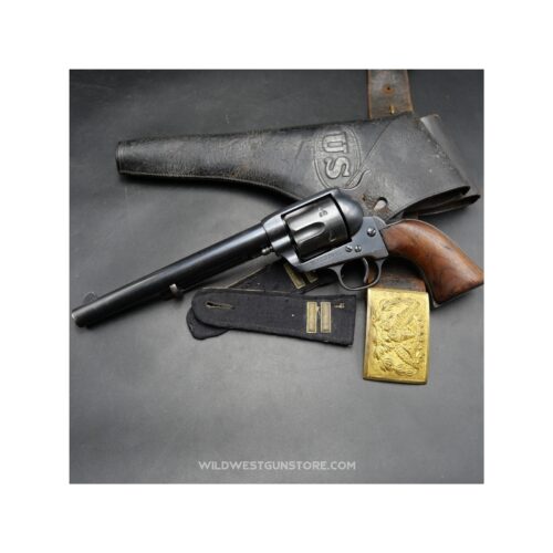 Rare Colt Cavalry Revolver 1890 Cal.45 Et Sa Lettre Colt