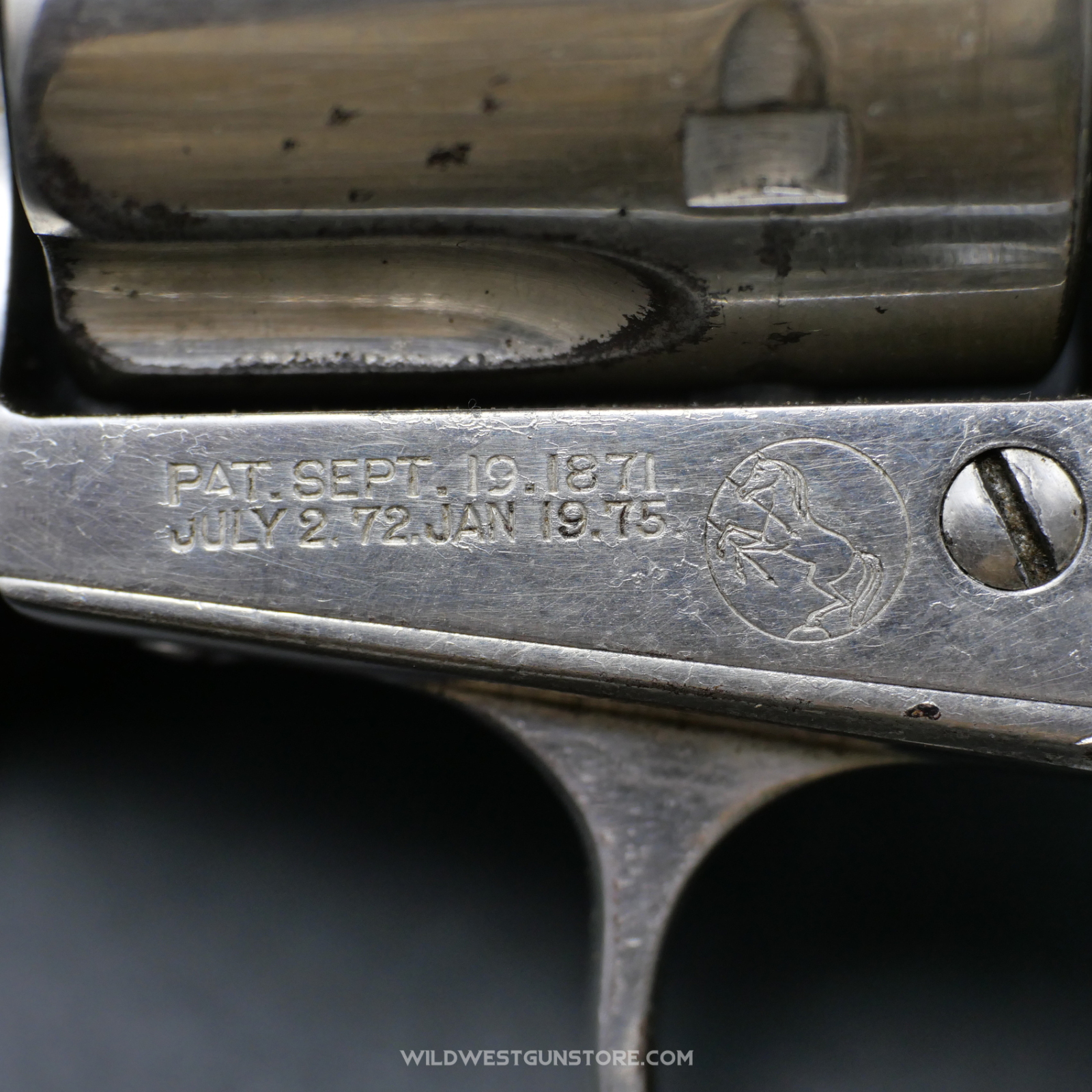 Rare Colt Frontier Single Action Army Canon Miroir 44-40 Fabrication 1894